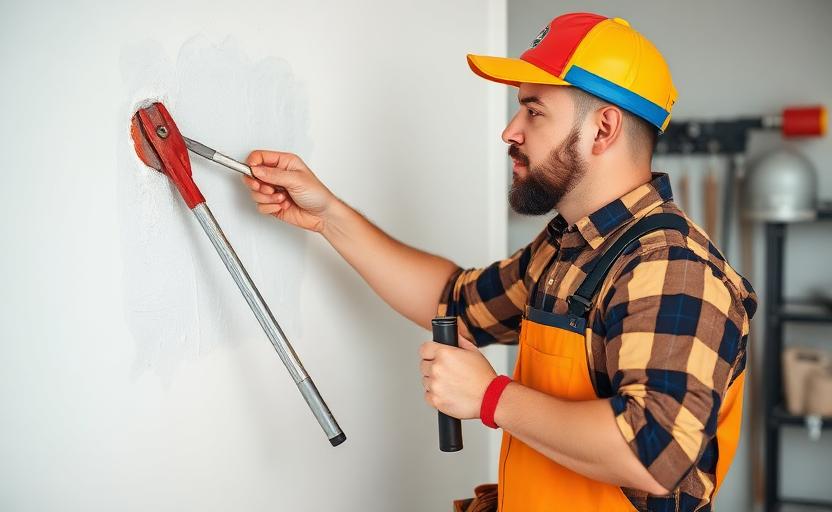 Bricoleur de Quartier réalisant des travaux de peinture et décoration